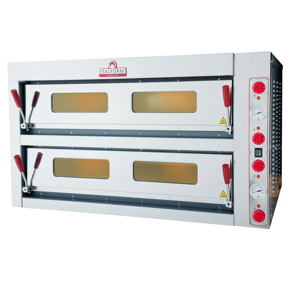 Italforni Twin Deck Electric Pizza Oven 12 x 13 Inch - TKD2