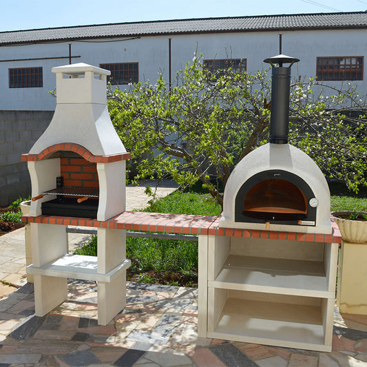 Xclusive Decor Springfield Outdoor Kitchen Pizza Oven & BBQ Grill