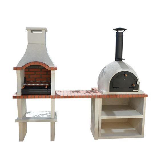 Xclusive Decor Springfield Outdoor Kitchen Pizza Oven & BBQ Grill