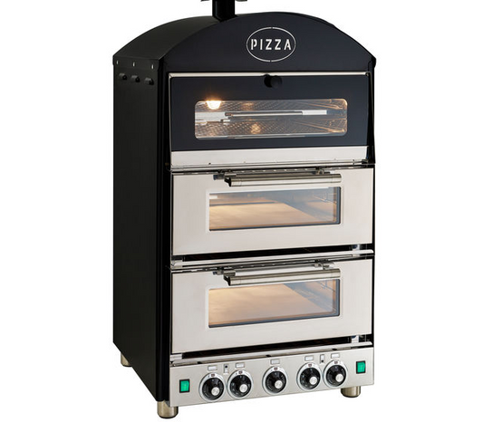 King Edward - Pizza King Double Electric Pizza Oven With Warmer
