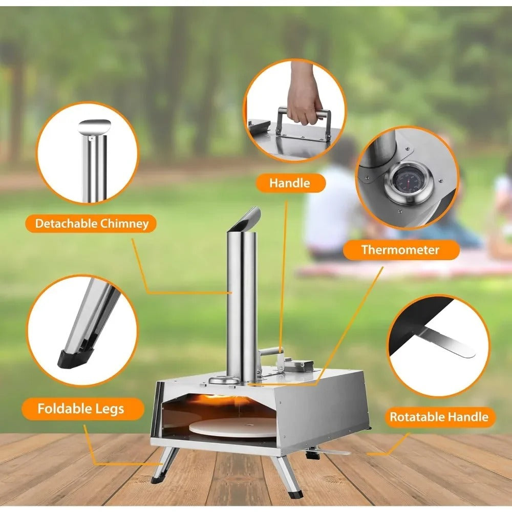 Everything Pizza Ovens - Fuoco 12" Portable Wood Fired Pizza Oven Kit