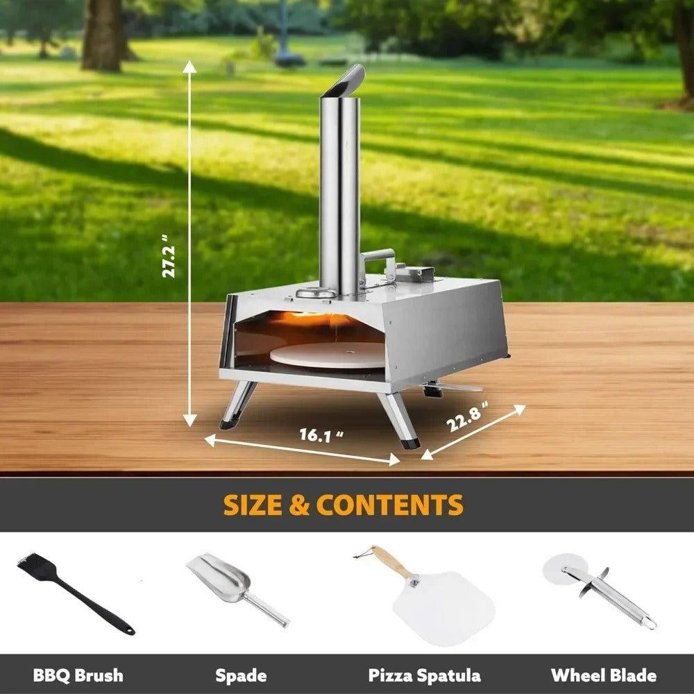 Everything Pizza Ovens - Fuoco 12" Portable Wood Fired Pizza Oven Kit