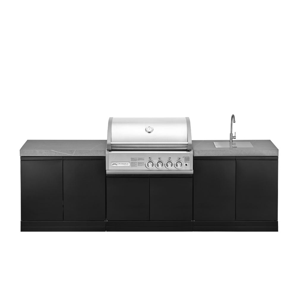GrandPro 272 Outdoor Kitchen Crossray Grill 4B with Sink
