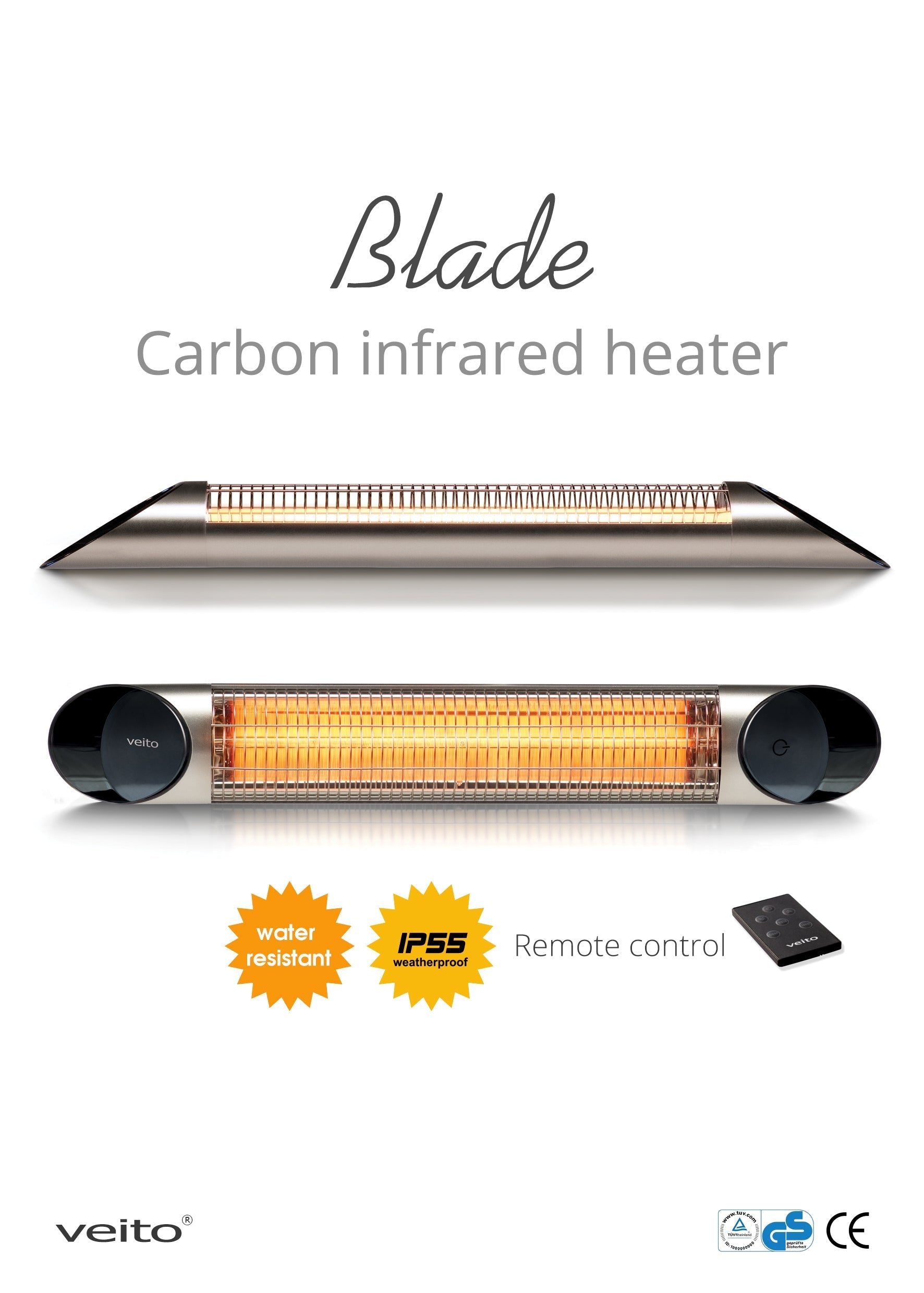 Veito Blade 1.2kW Mini Patio Heater