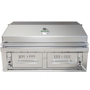 Sunstone 42″ Charcoal & Wood Hybrid Dual Zone Grill