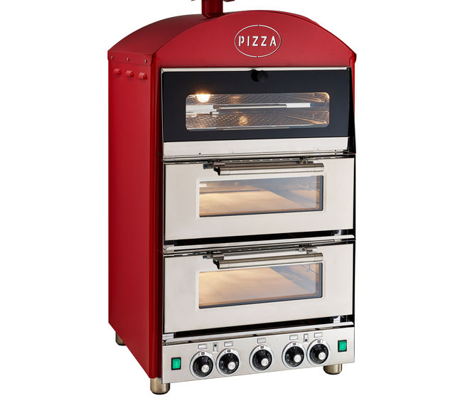 King Edward - Commercial Double Electric Pizza Oven With Warmer
