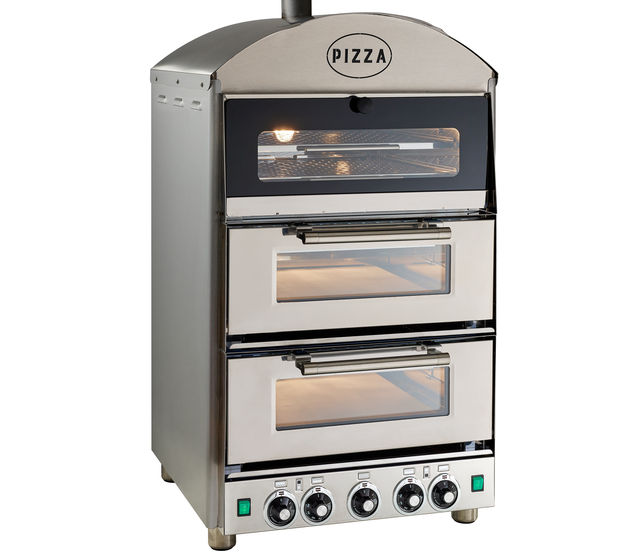 King Edward - Commercial Double Electric Pizza Oven With Warmer
