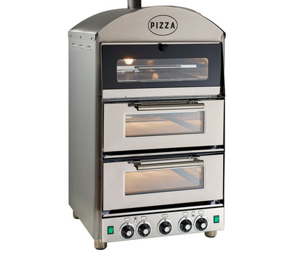 King Edward - Commercial Double Electric Pizza Oven With Warmer