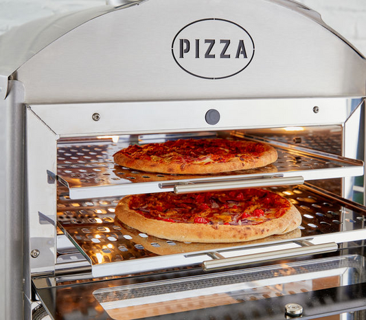 King Edward - Commercial Single Deck Electric Pizza Oven with Warmer